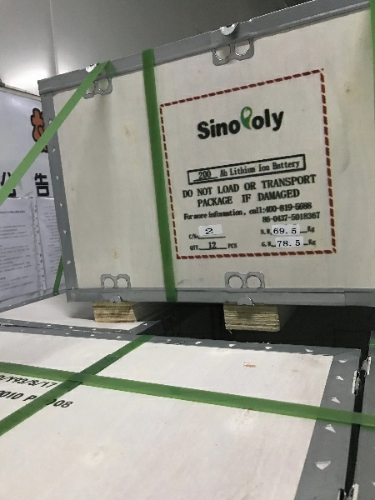 200AH Sinopoly LiFePO4 Battery to France