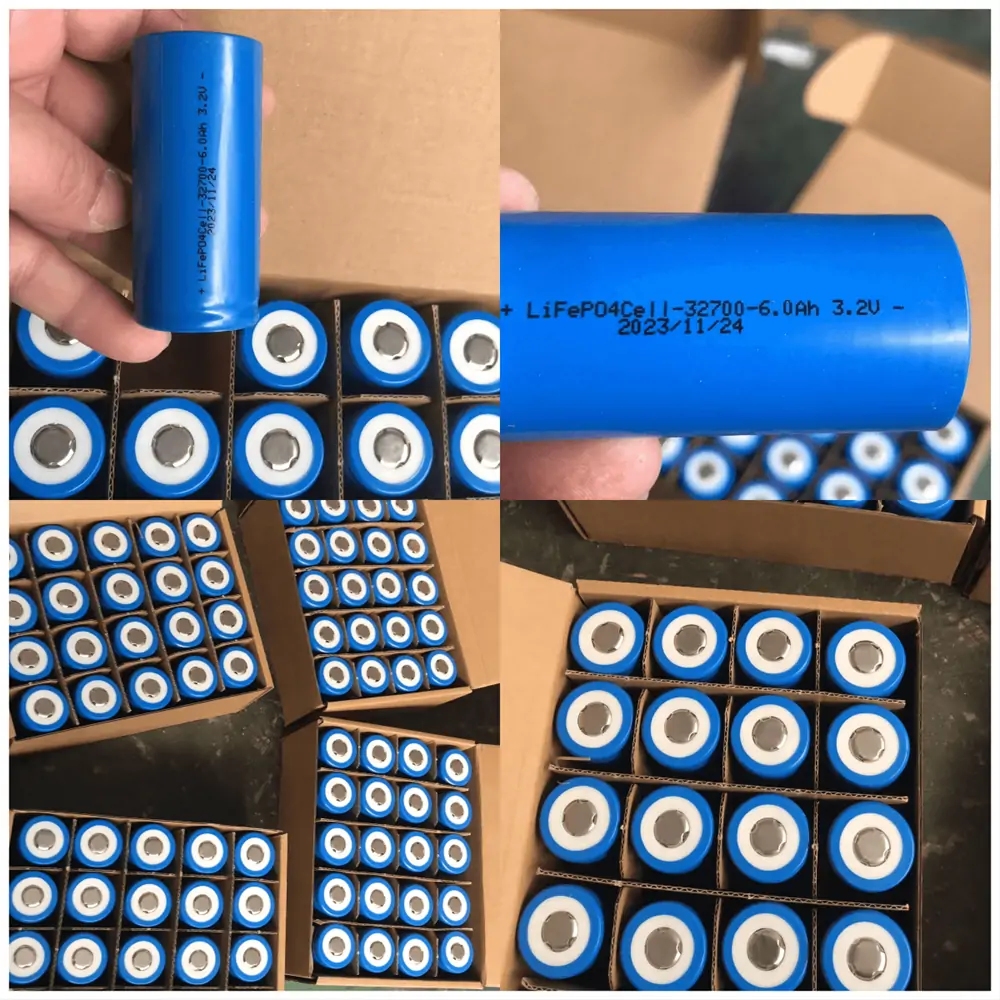 photos of 32700 3.2V6000mAh lifepo4 batteries
